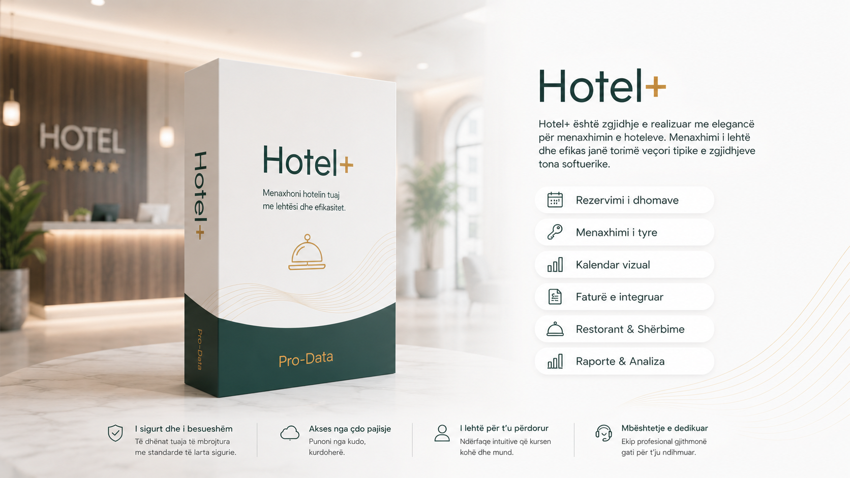 Hotel+ Management System Interface