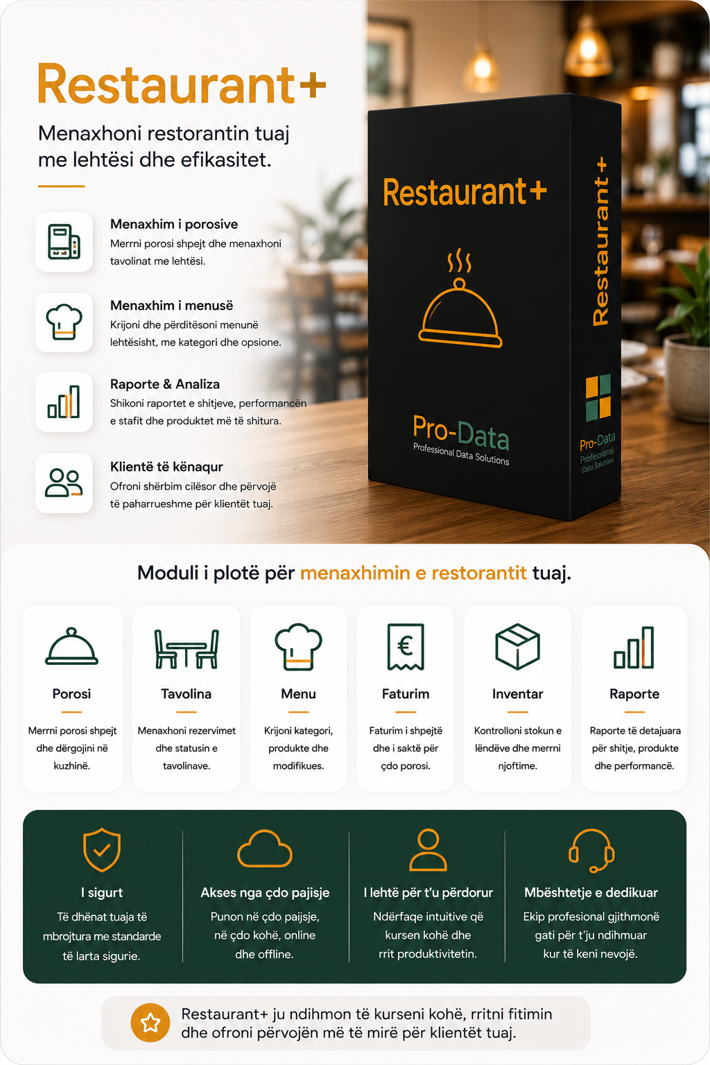 Restaurant+ Mobile App Interface