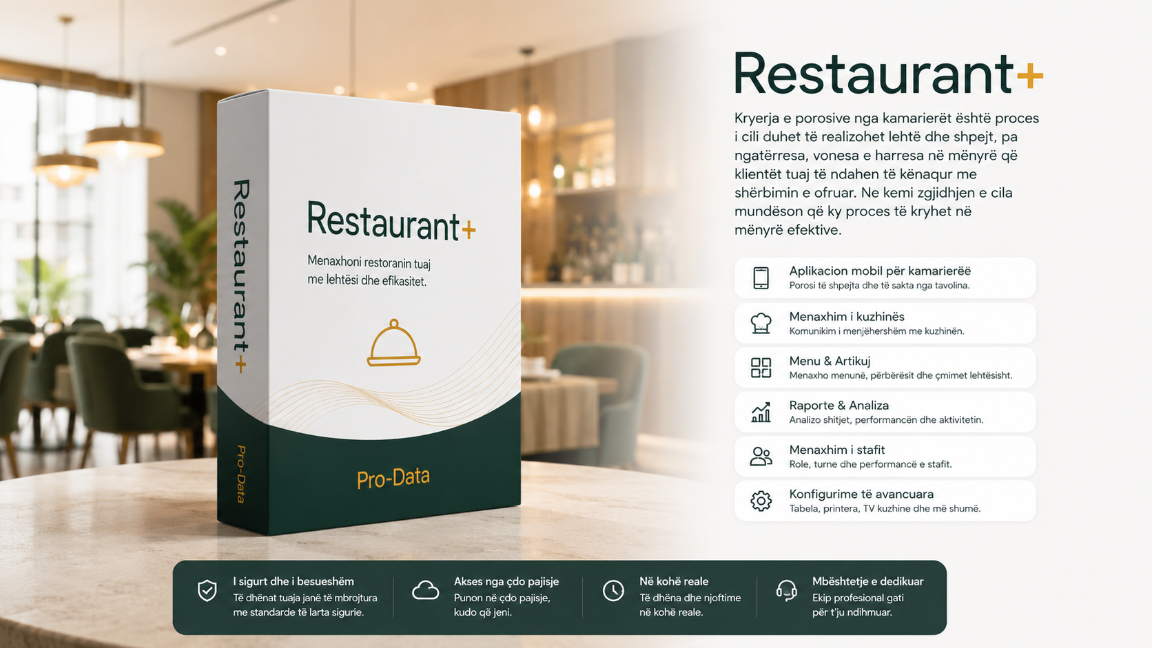 Restaurant+ Mobile App Interface