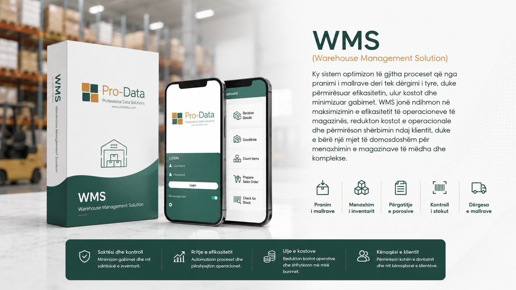 WMS+ Mobile App Interface